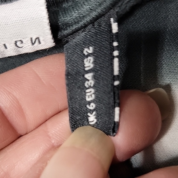 ASOS DESIGN Size 2 Oversized Sweatshirt in Charcoal with Tie-Dye Stripe - Picture 10 of 11